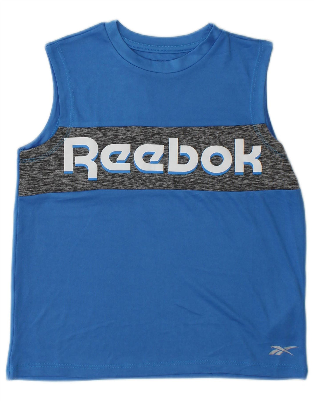 Reebok Boys Graphic Vest Top 10-11 Years Blue Colourblock Poliester