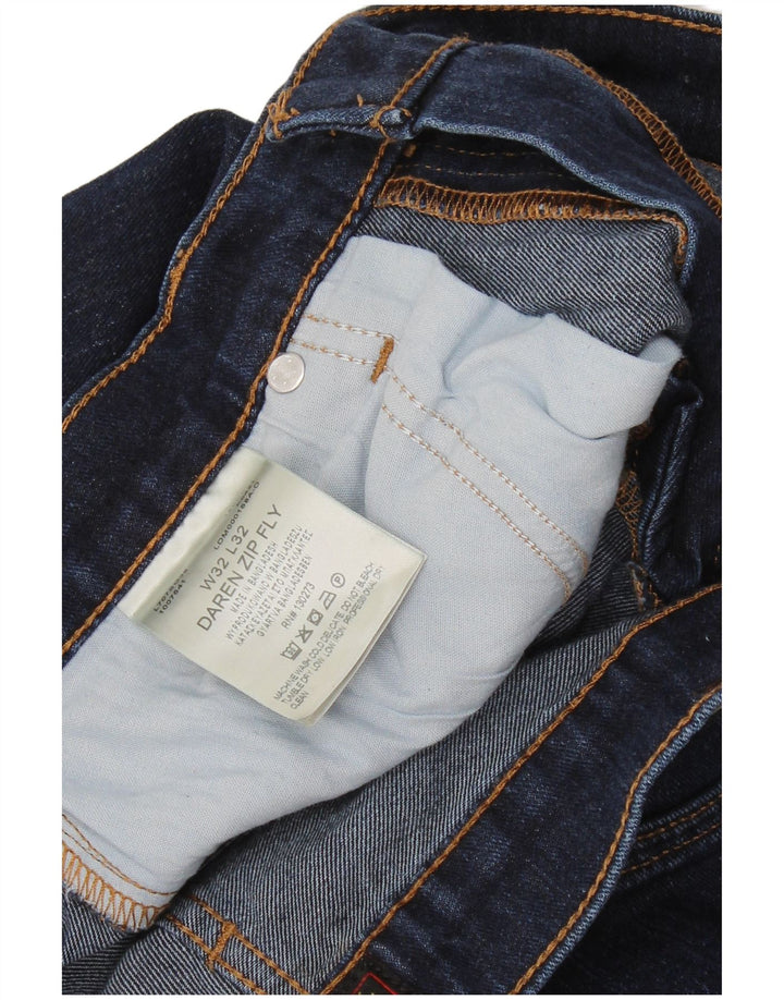 LEE muške ravne traperice Daren Zip Fly W32 L32 tamnoplavi pamuk