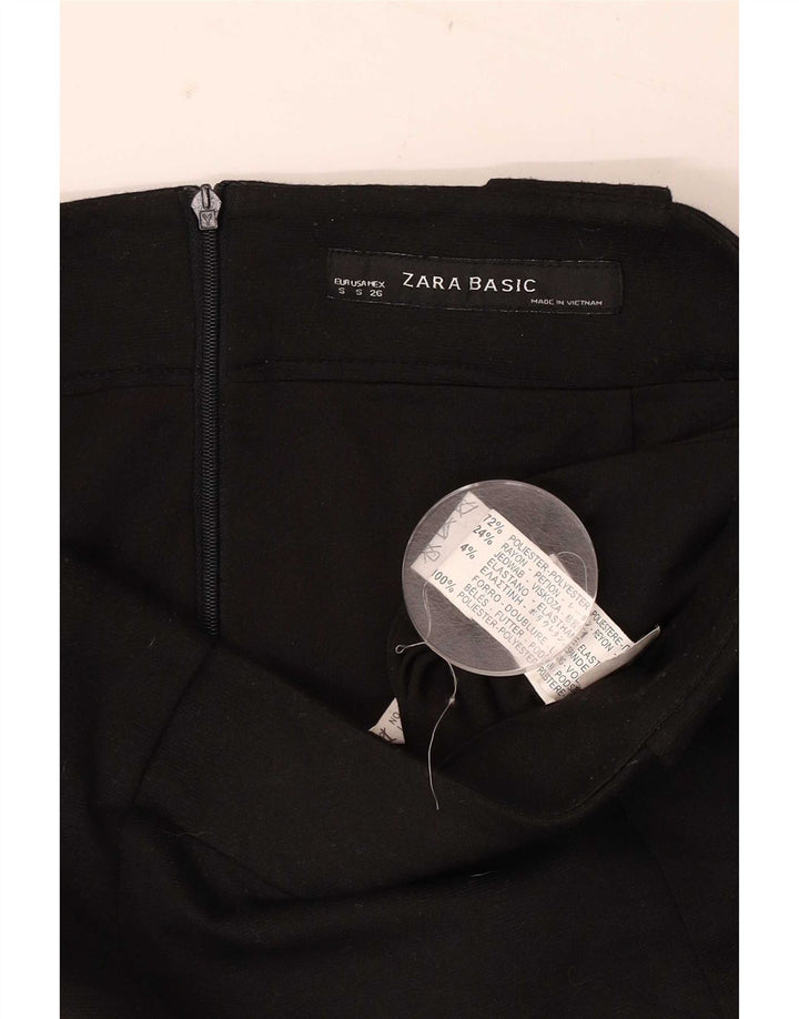 Zara ženska pencil suknja mala W26 crni poliester