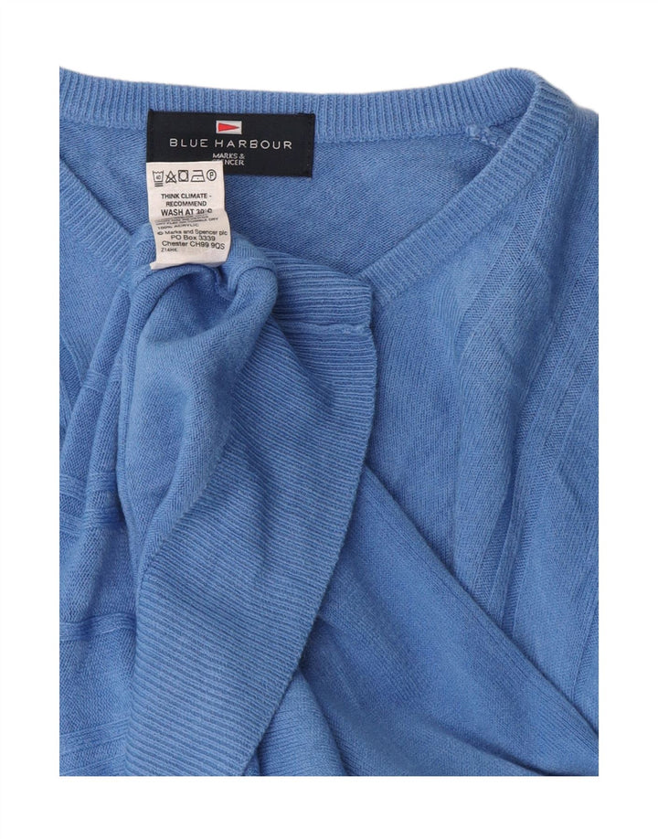 Marks & Spencer ženski pulover s v-izrezom Blue Harbor UK 10 Mali