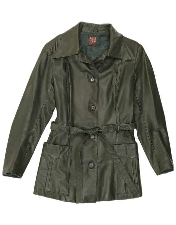 Vintage ženska kožna jakna IT 46 Large Green