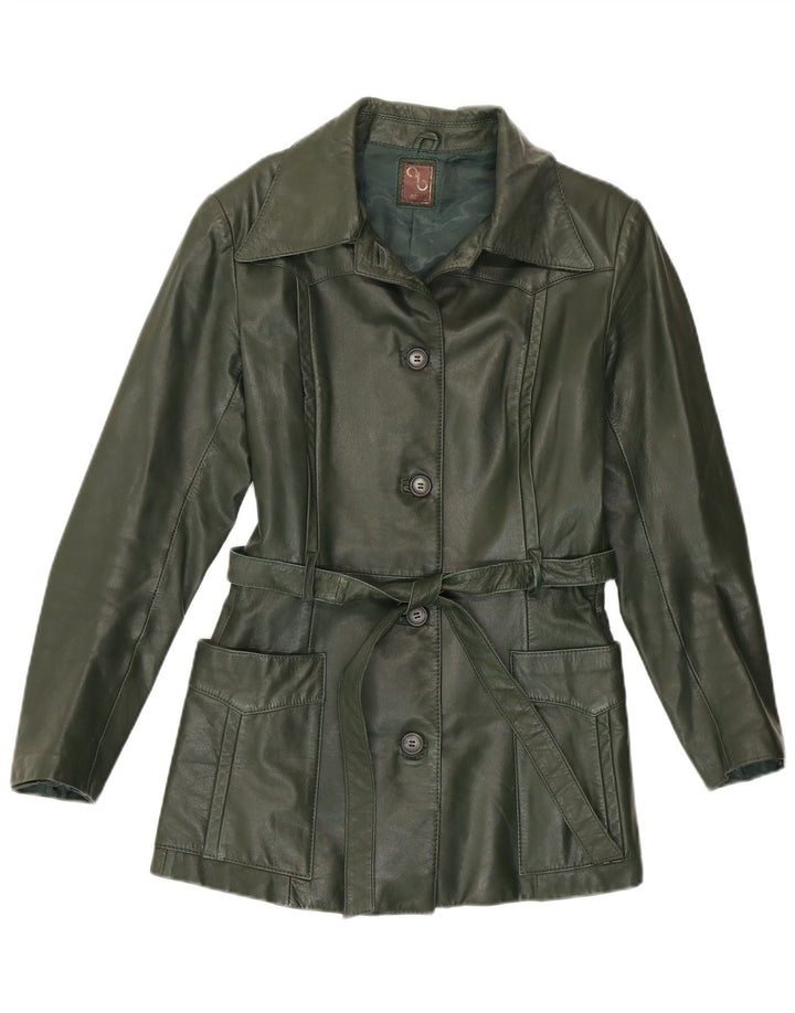Vintage ženska kožna jakna IT 46 Large Green