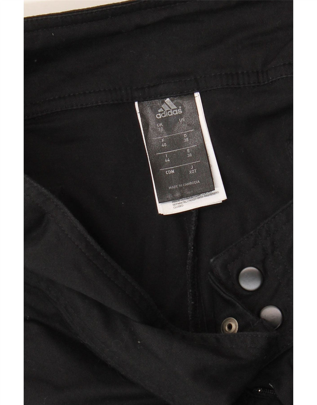 ADIDAS ženske Climalite ležerne hlače UK 12 srednje W32 L30 crne