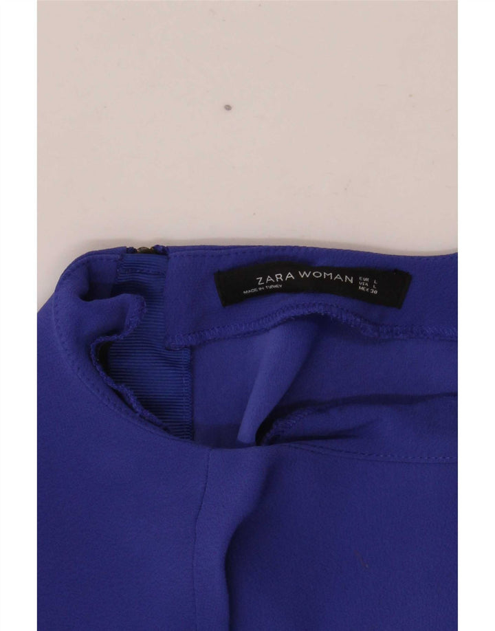 Zara ženska prevelika bluza 3/4 rukava UK 16 Large Blue