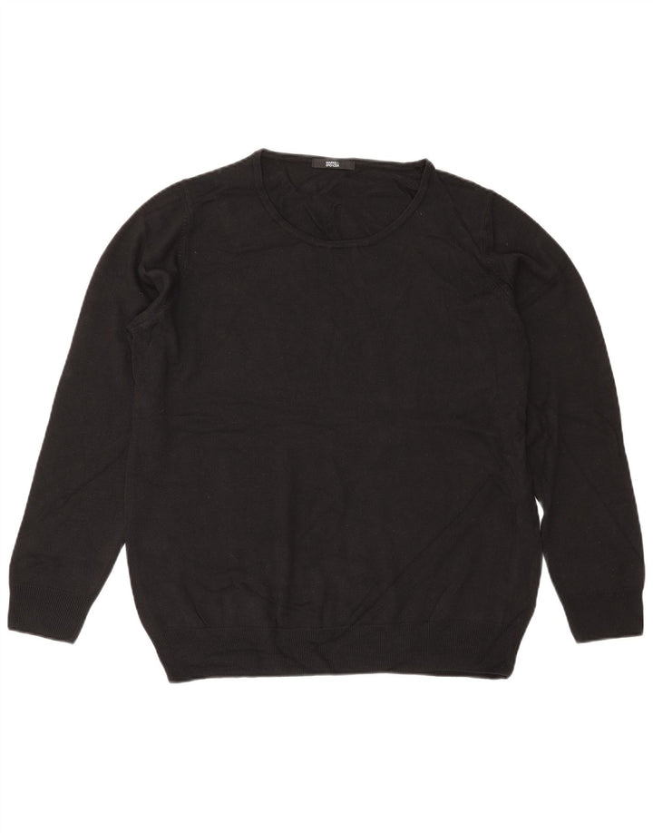 MARKS & SPENCER Ženska pulover s okruglim izrezom UK 18 XL crna