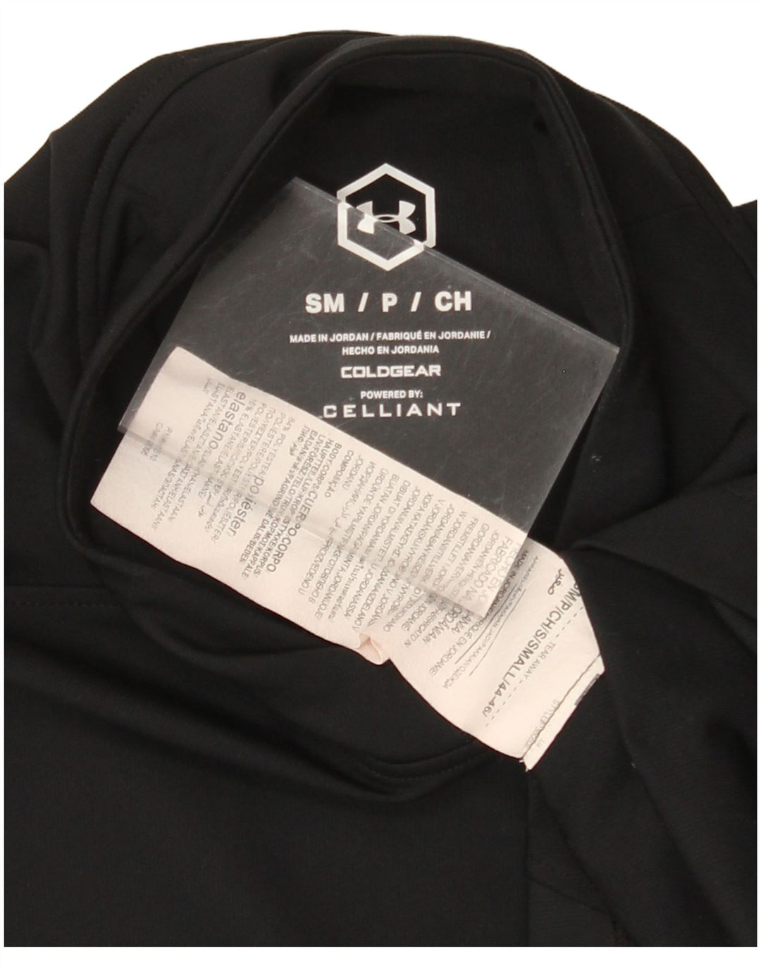 UNDER ARMOUR Muška majica Cold Gear s dugim rukavima, mali crni poliester