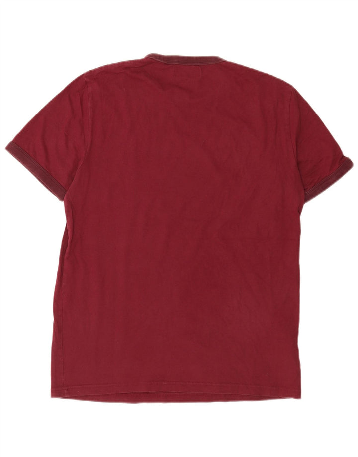 Fred Perry muška majica kratkih rukava Srednji bordo pamuk