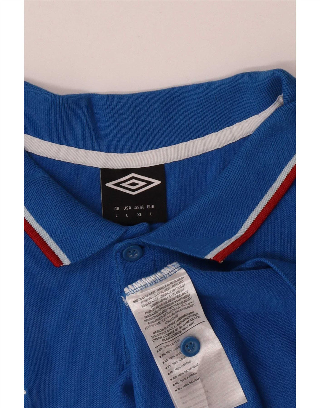 Umbro muška polo majica kratkih rukava velika plava pamuk