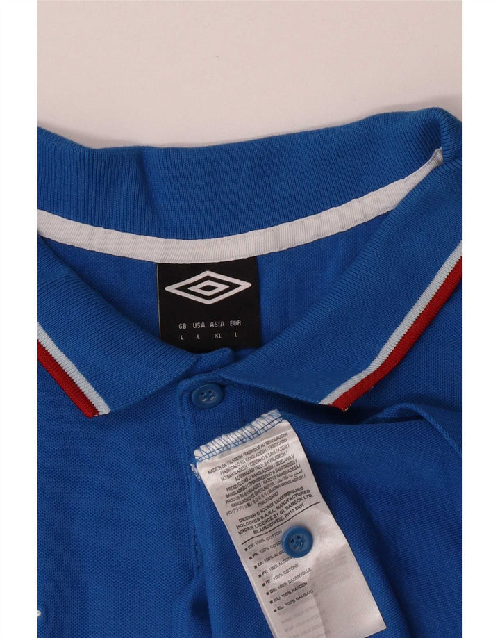 Umbro muška polo majica kratkih rukava velika plava pamuk