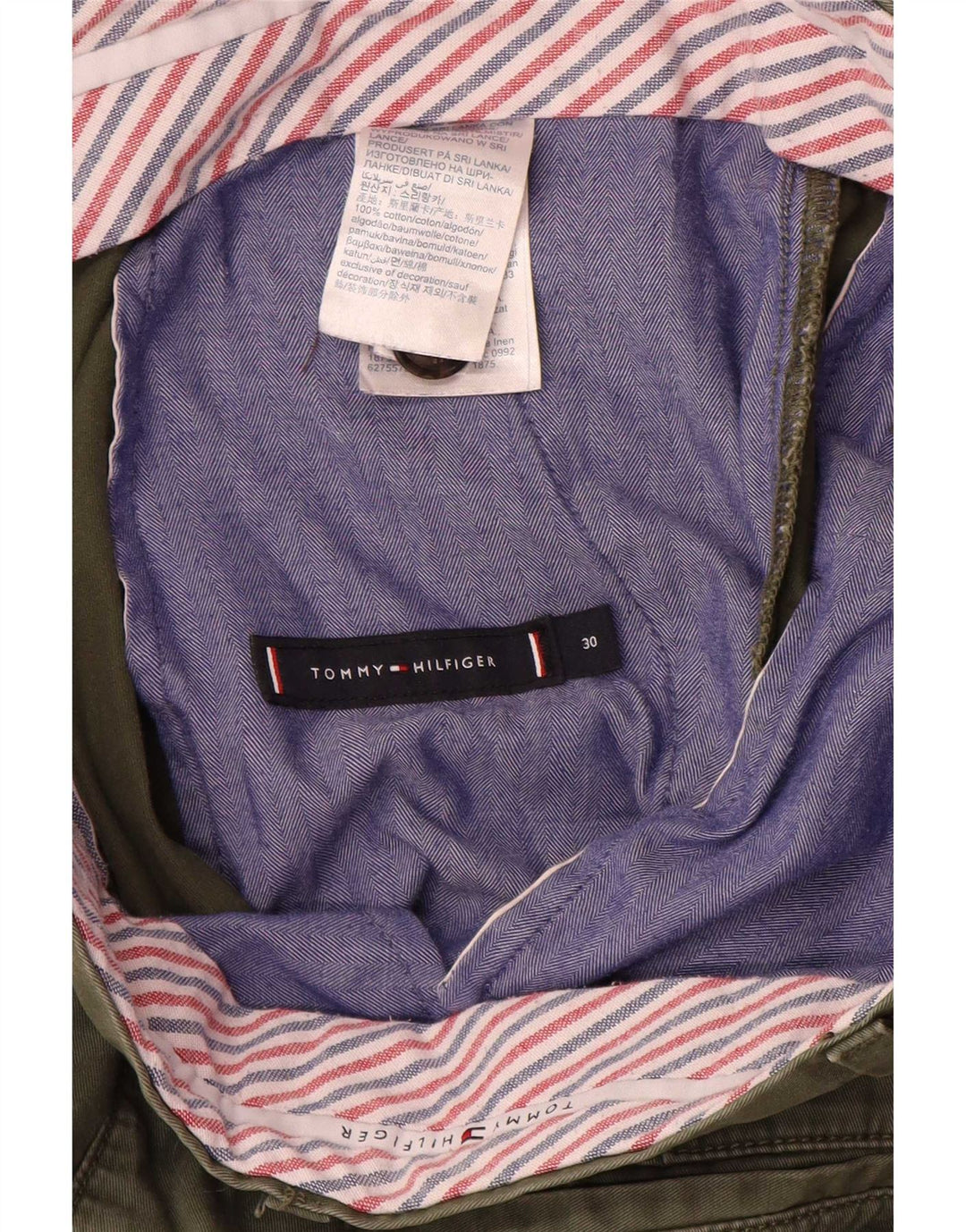 Tommy Hilfiger muške chino kratke hlače W30, srednji kaki pamuk