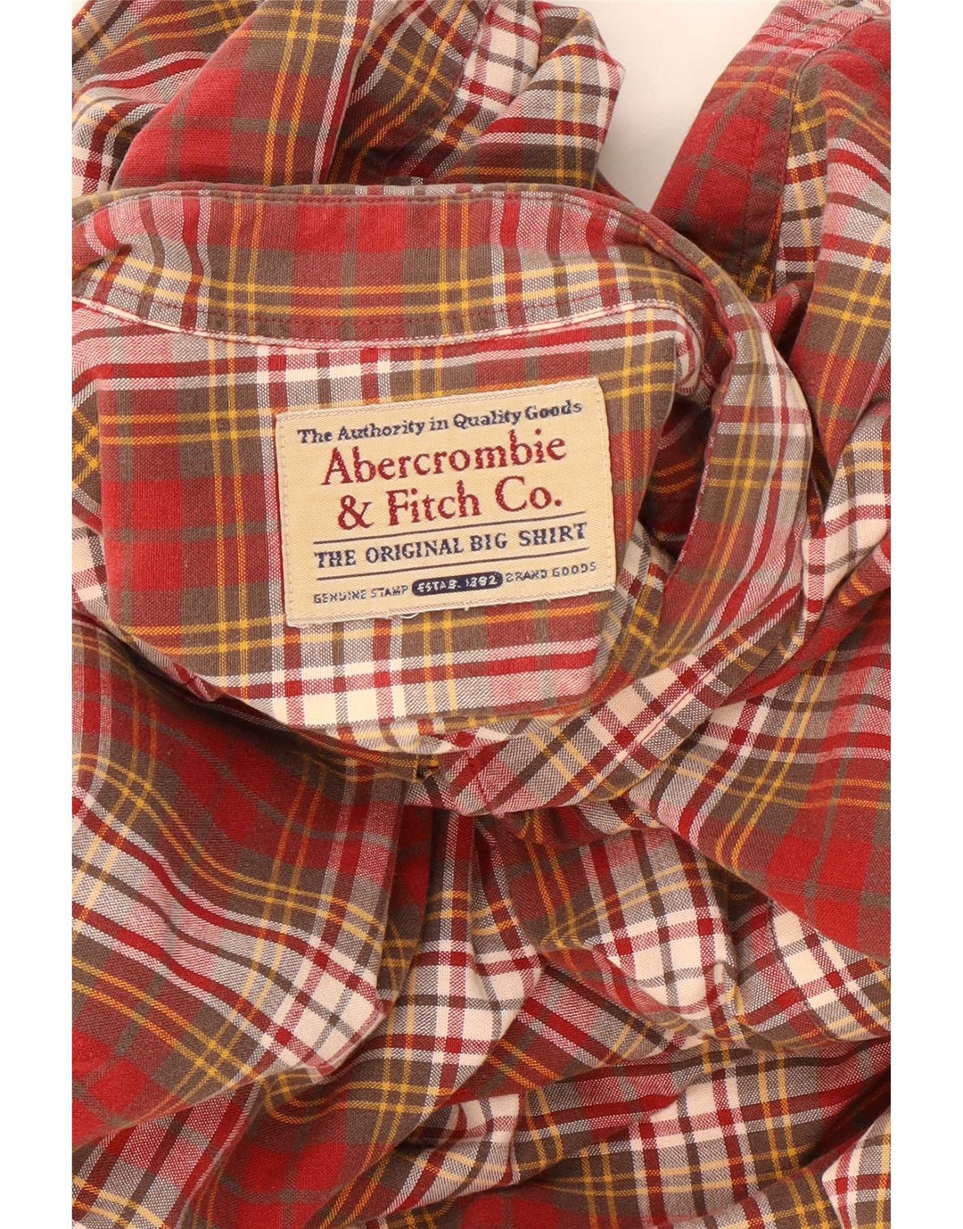 Abercrombie & Fitch muška velika košulja 2XL crvena karirana