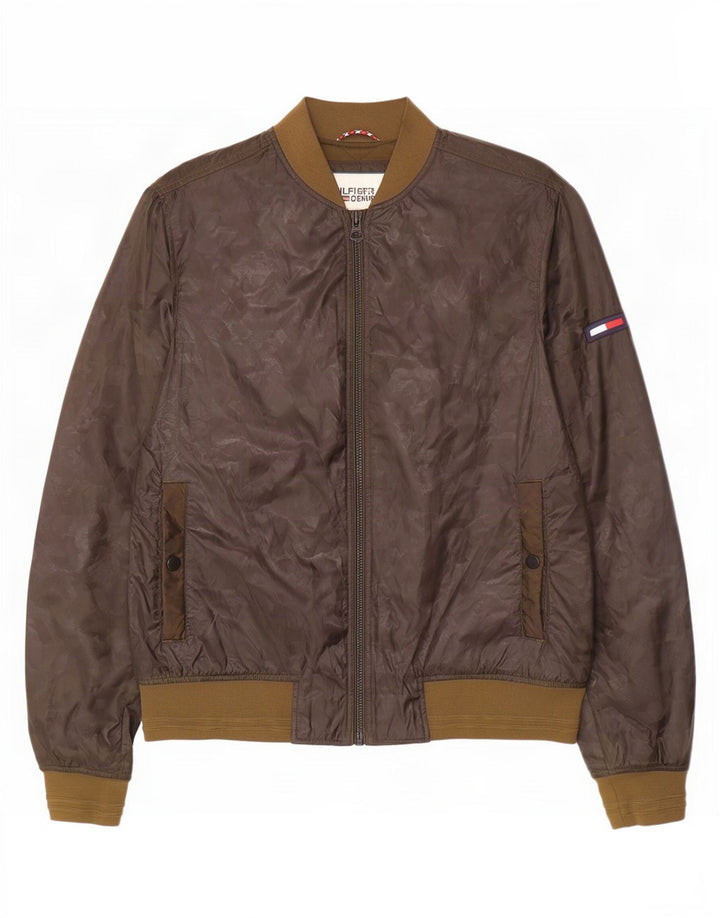 Tommy Hilfiger muška bomber jakna UK 38 srednje kaki poliester