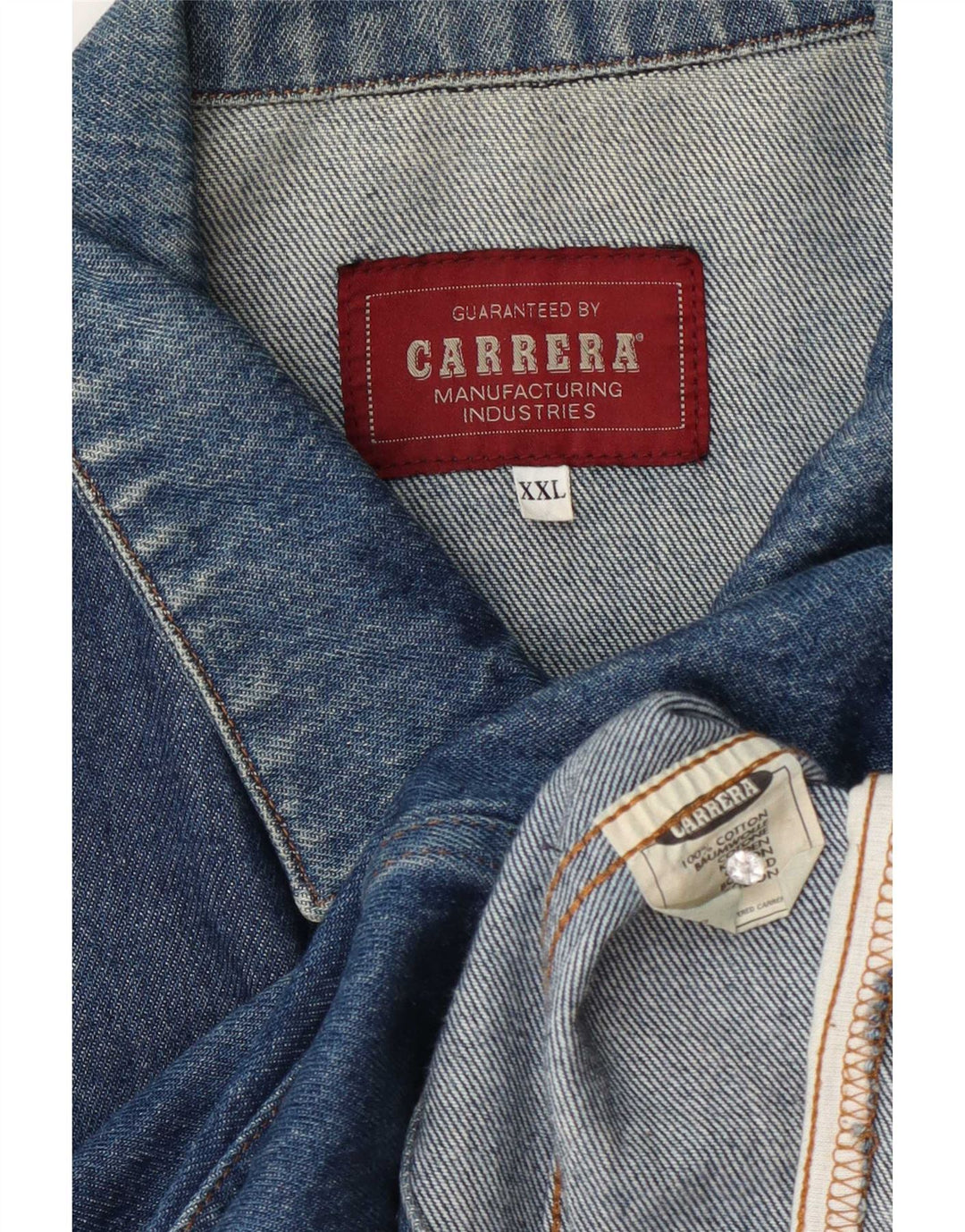 Carrera muška traper jakna UK 44 2XL plavi pamuk