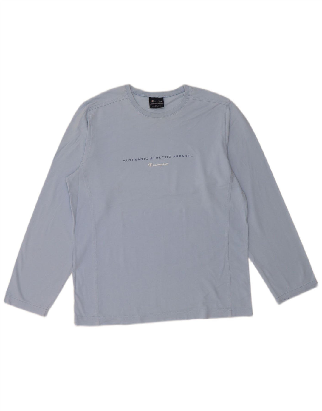 Champion ženska majica dugih rukava s grafikama UK 18 XL plavi pamuk