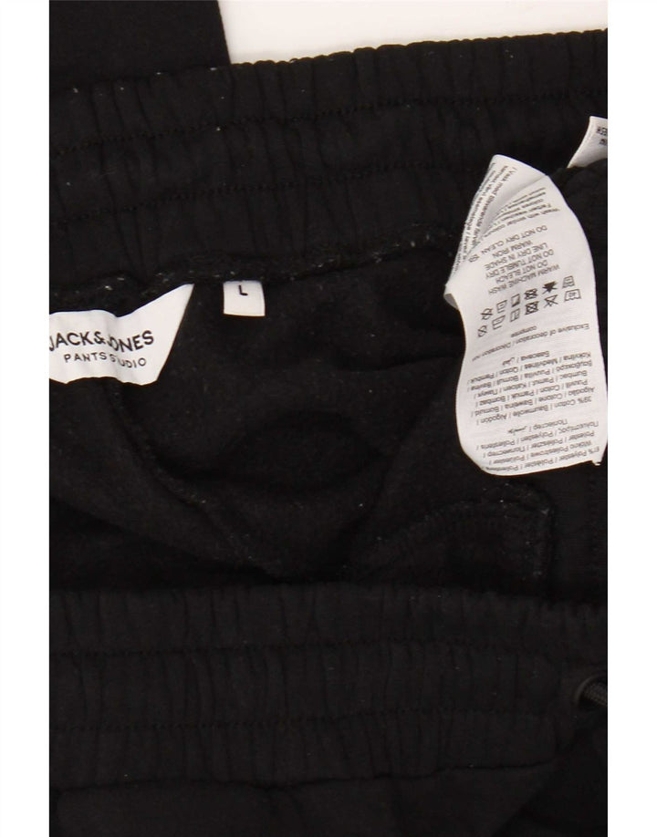 Jack & Jones muške trenirke Hlače Joggers Veliki crni poliester