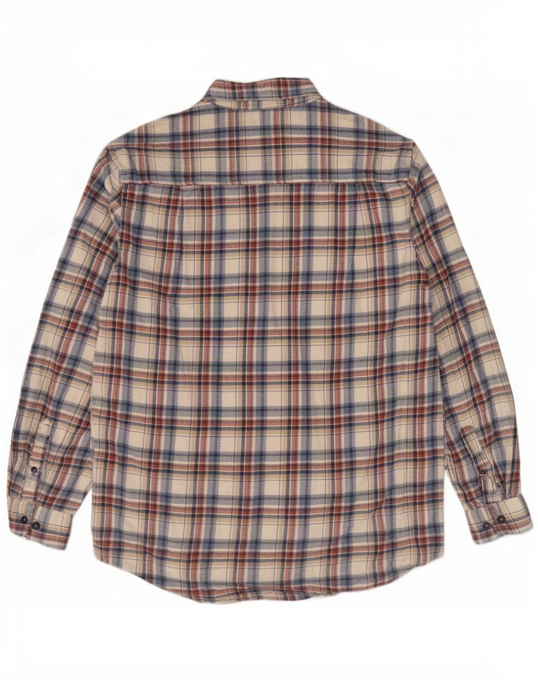Atlas For Men Muška flanelska košulja srednje bež karirane boje