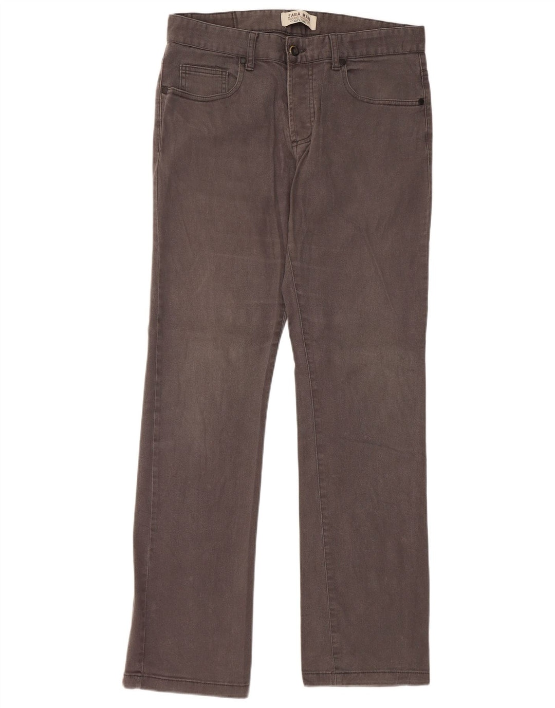 ZARA muške ravne ležerne hlače EU 40 srednje W31 L31 sive