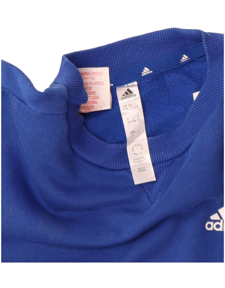 Adidas trenirka za dječake 6-7 godina, plavi pamuk