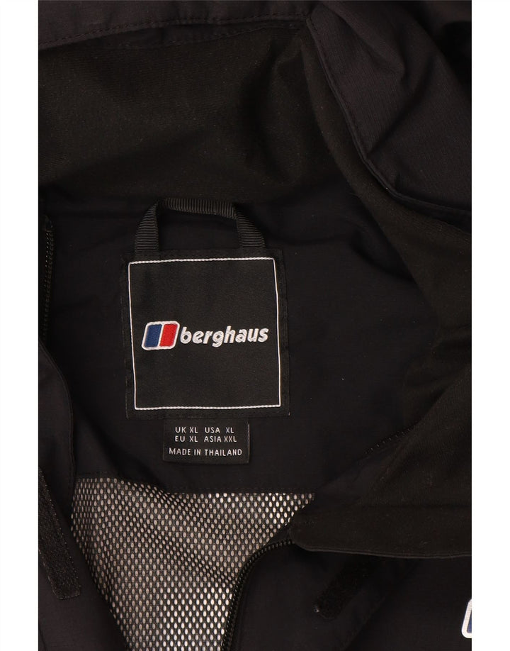 Berghaus muška kišna jakna s kapuljačom UK 42 XL crni poliamid