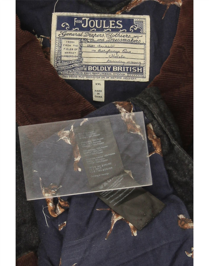 JOULES Muška prošivena jakna UK 44 2XL tamnoplavi poliester