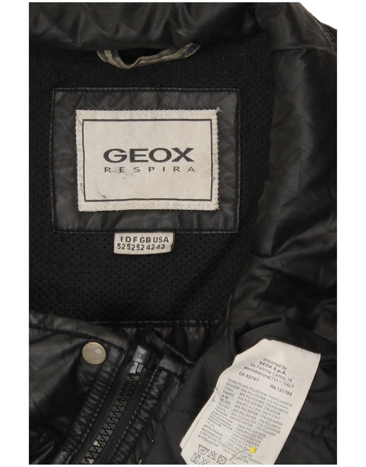 Geox muška bomber jakna Respira UK 42 XL crni poliester