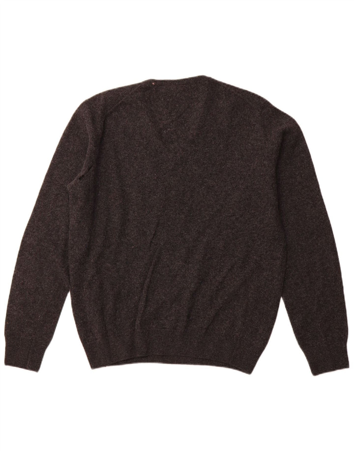 LACOSTE Muški džemper s V-izrezom, veličina 4, srednje sivi, nova vuna