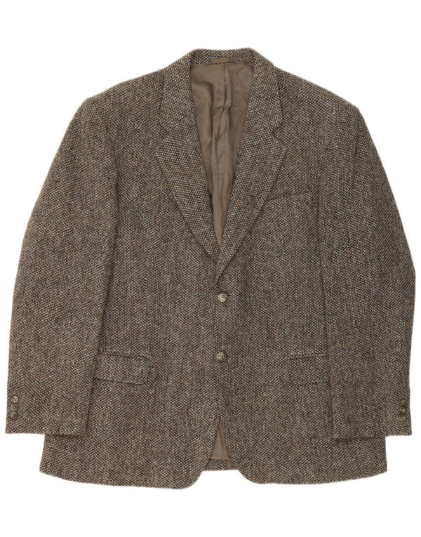 Harris Tweed muški sako jakna UK 44 2XL siva nova vuna
