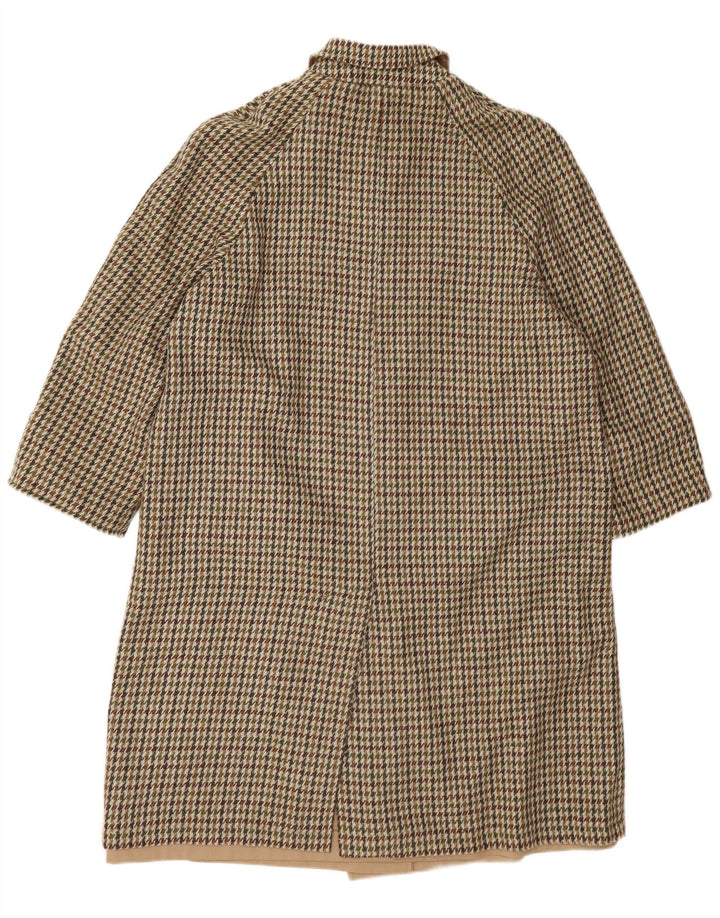 Vintage ženski preveliki kaput IT 47 XL, bež houndstooth