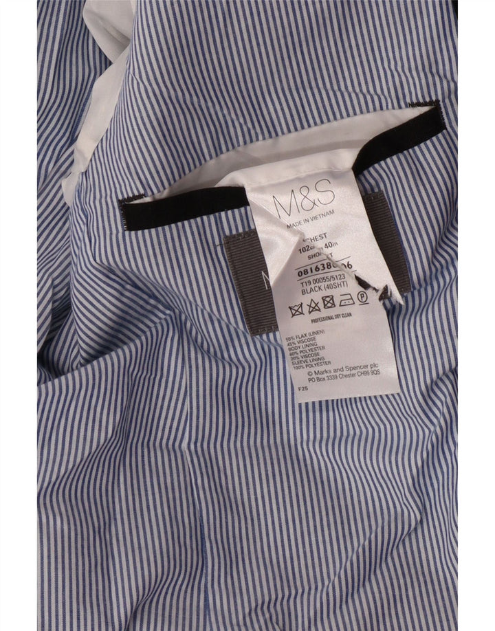 MARKS & SPENCER Muška jakna s 2 gumba UK 40 Large Black Lan