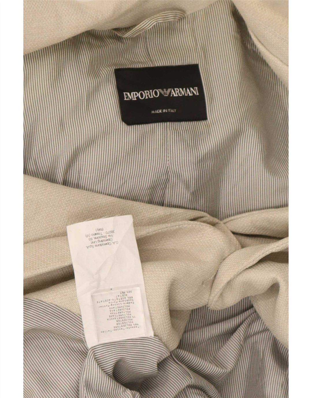 Emporio Armani ženski sako sa 2 gumba IT 40 mali sivi poliester