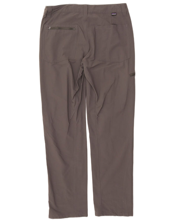 PATAGONIA ženske ravne kargo hlače W32 L31 sivi najlon