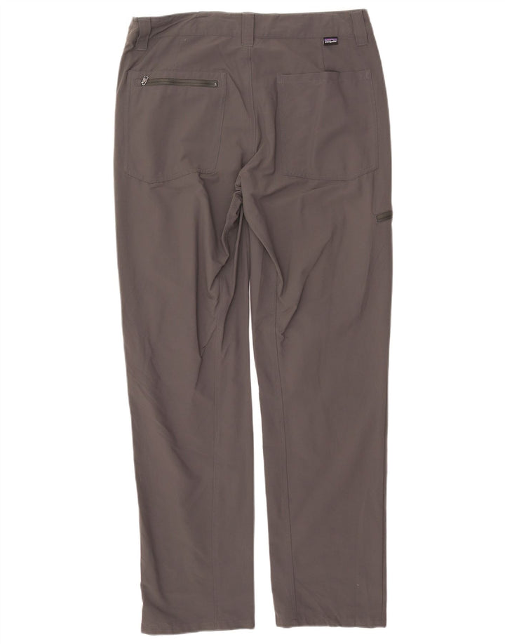 PATAGONIA ženske ravne kargo hlače W32 L31 sivi najlon