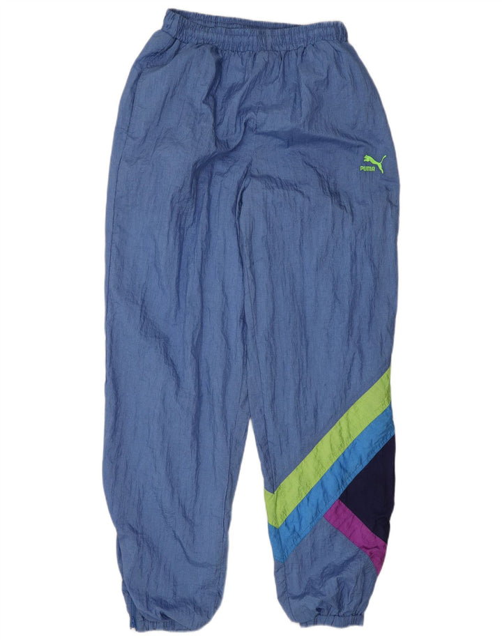 Puma muške trenirke Hlače Joggers Medium Blue Colourblock poliamid