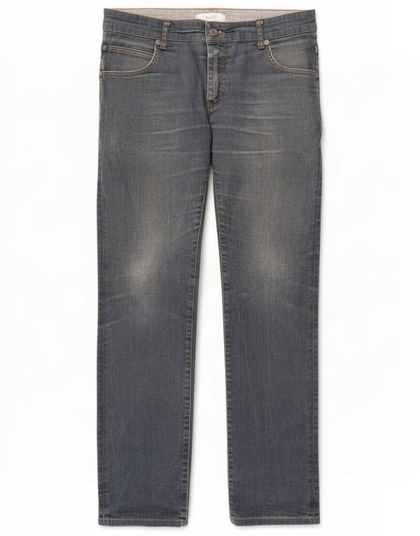 Zara Mens Straight Jeans EU 42 Large W32 L34 Blue