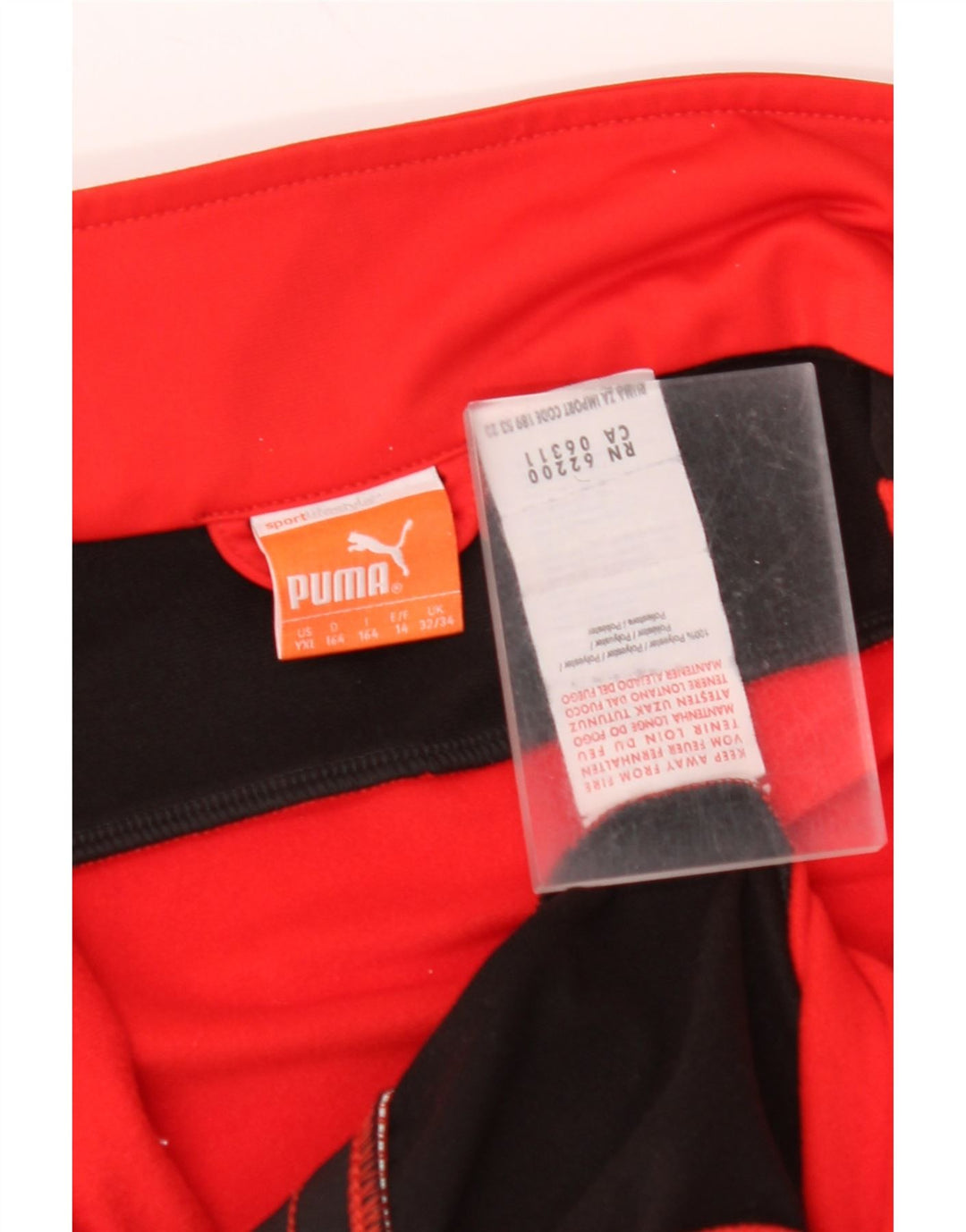 PUMA Boys Trenirka Gornja jakna 13-14 godina Red Colourblock Poliester