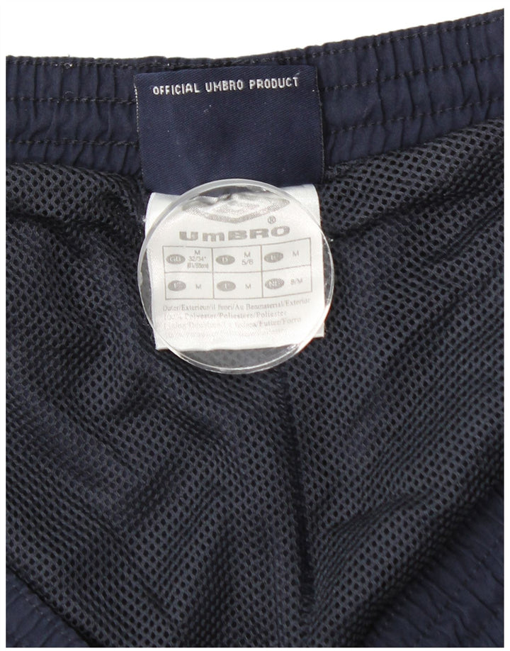 Umbro muške grafičke sportske kratke hlače srednje tamnoplave poliesterske boje