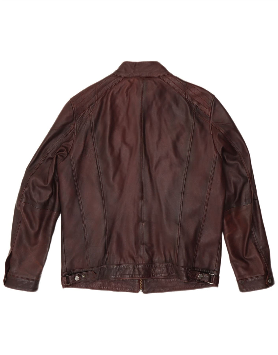 Derimod Expo ženska biciklistička jakna UK 14 Large Burgundy Koža