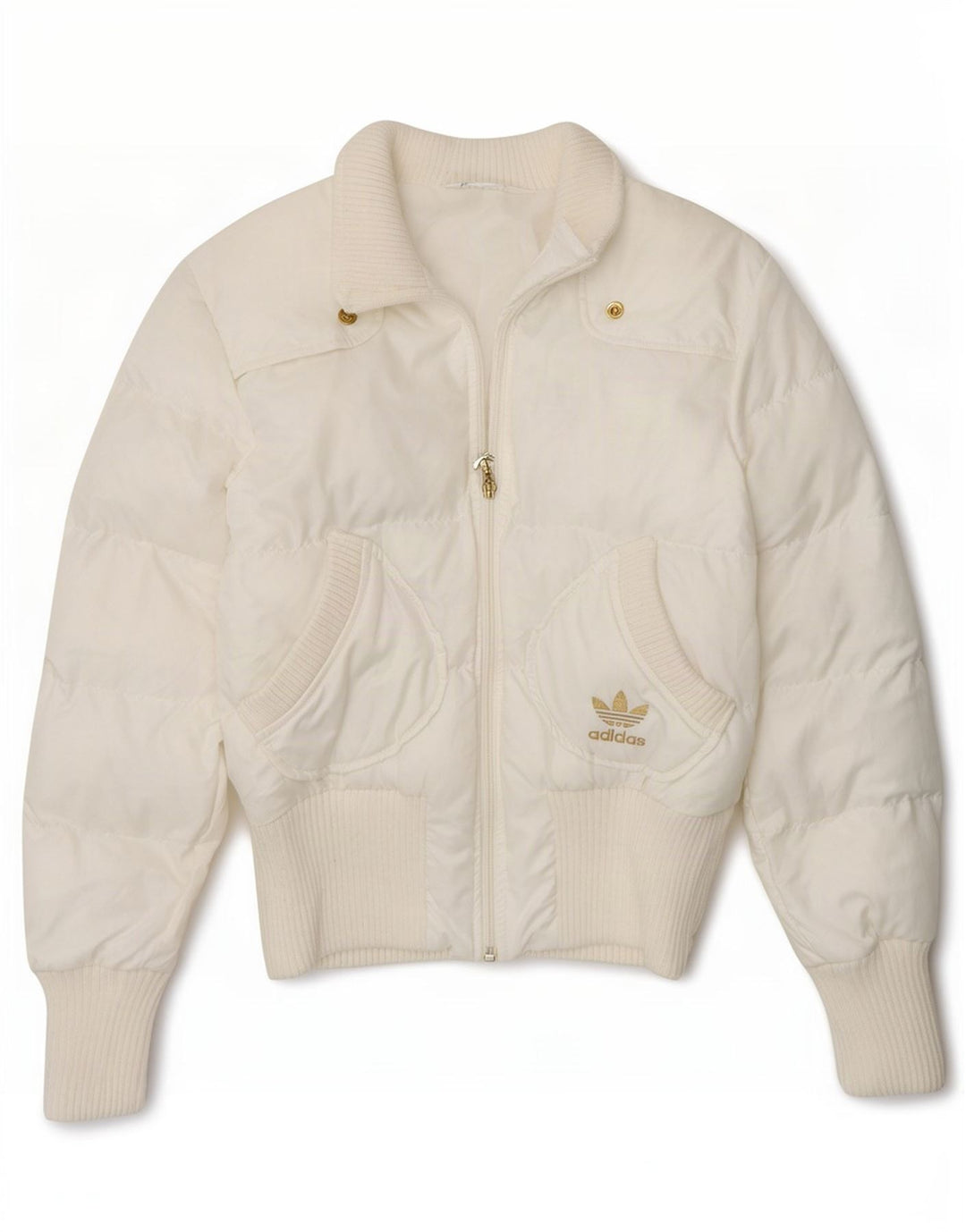 Adidas ženska jakna s podstavljenom grafikom UK 10, mali bijeli poliester