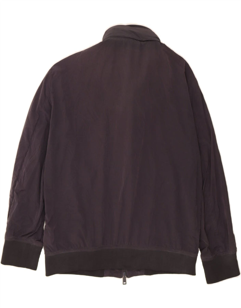 ARMANI Mens Hooded Bomber Jacket UK 38 Medium Black Polyester Vintage Armani and Second-Hand Armani from Messina Hembry 