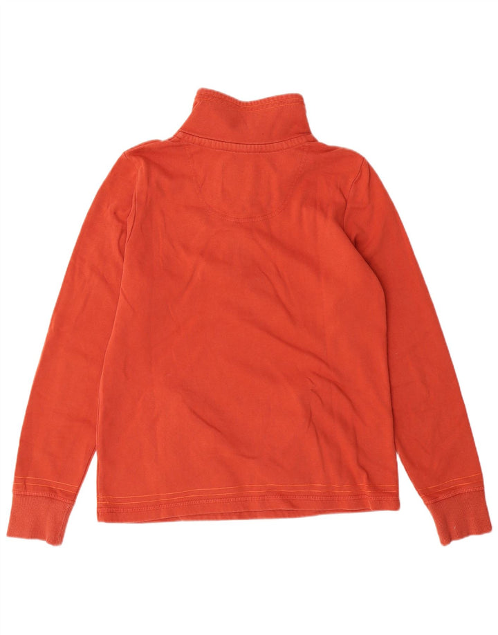 MANTARAY Womens Oversized Sweatshirt Jumper UK 10 Small Orange Floral