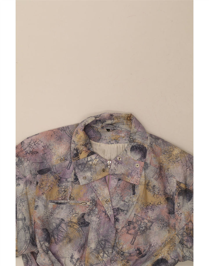VINTAGE Womens Windbreaker Coat EU 38 Medium Multicoloured Vintage Vintage and Second-Hand Vintage from Messina Hembry 
