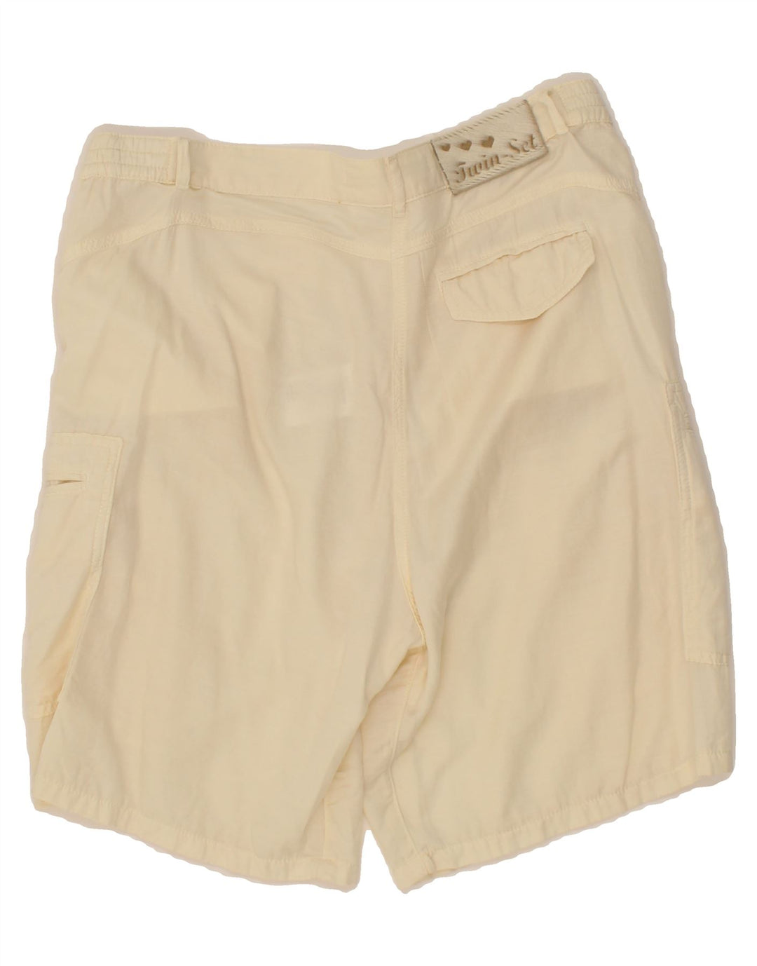 TWIN-SET Womens Cargo Shorts W28 Medium Yellow Cotton Vintage Twin-Set and Second-Hand Twin-Set from Messina Hembry 