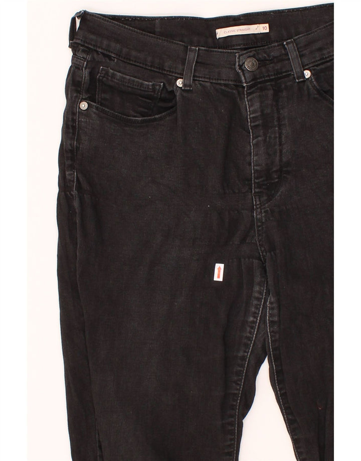 LEVI'S Womens Classic Fit Straight Jeans US 10 Large W32 L29 Grey Vintage Levi's and Second-Hand Levi's from Messina Hembry 