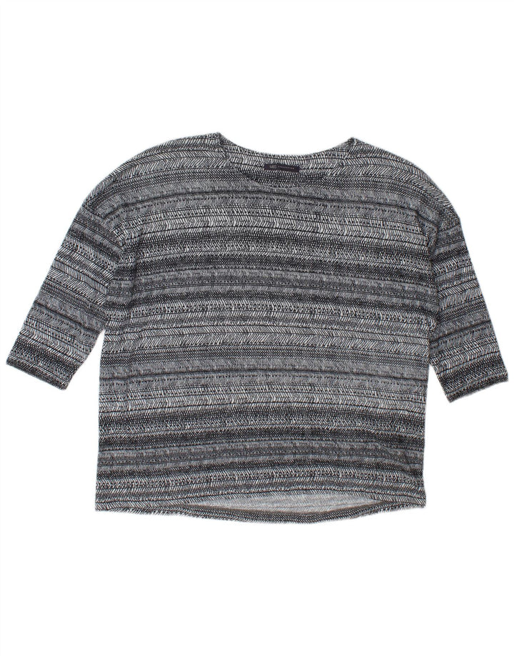 Marks & Spencer ženski gornji dio s 3/4 rukavima UK 18 XL na sive pruge