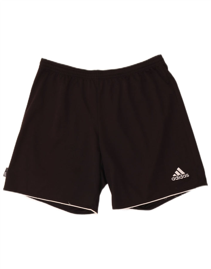Adidas muške sportske kratke hlače regularnog kroja Srednje crne sportske poliesterske hlače