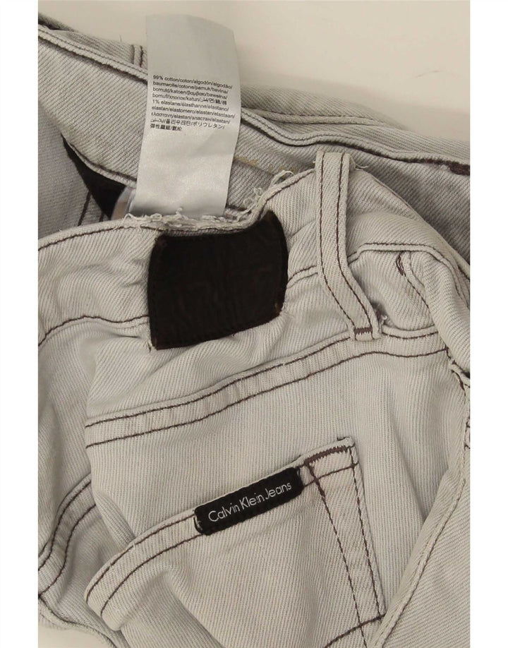 Calvin Klein Muške uske traperice W36 L32 Sivi pamuk