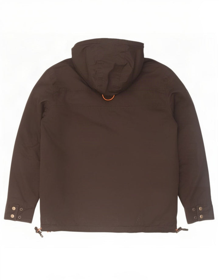 Superdry muška vjetrovka s kapuljačom UK 40 veliki crni poliester