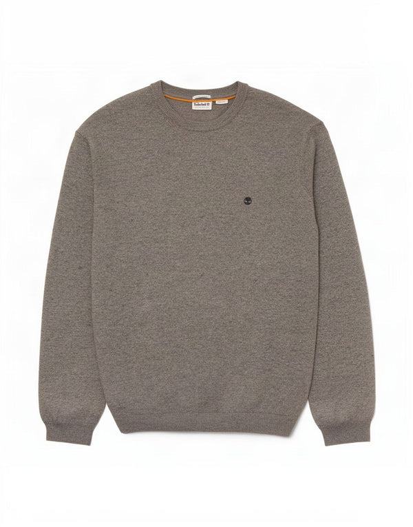 Timberland muški džemper s okruglim izrezom 3XL od sive pjegave merino vune