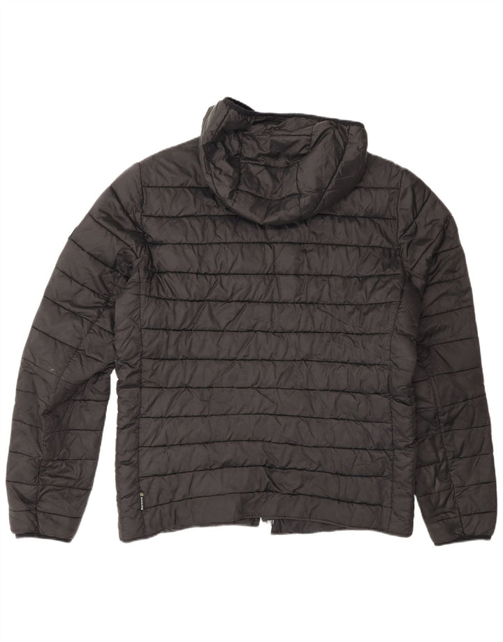 Barbour muška podstavljena jakna s kapuljačom UK 40 veliki crni poliester