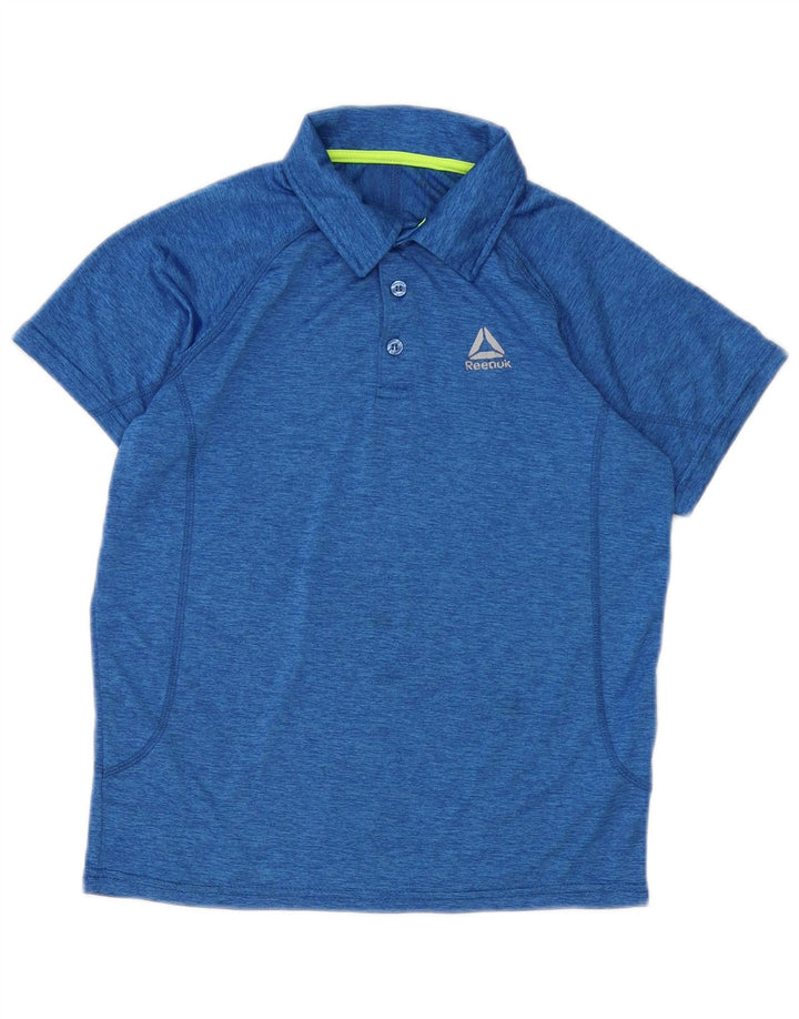 REEBOK Polo majica za dječake 11-12 godina, plavi pjegavi poliester
